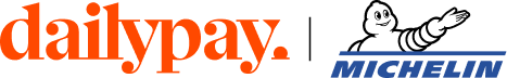 DailyPay and Michelin logos side by side, separated by a vertical line.